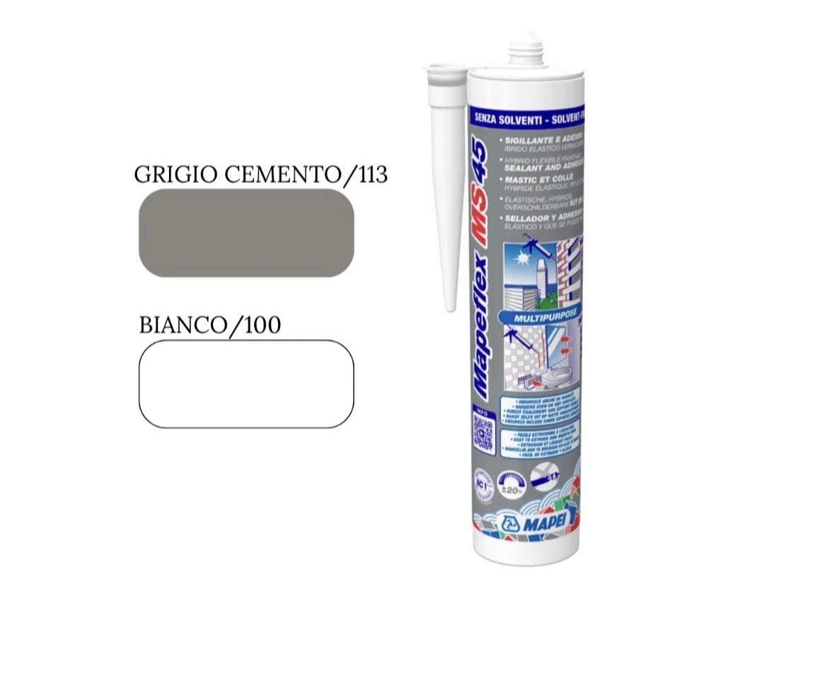 MAPEI MAPEFLEX MS45 Sigillante Adesivo Elastico Verniciabile Universale 300 ml
