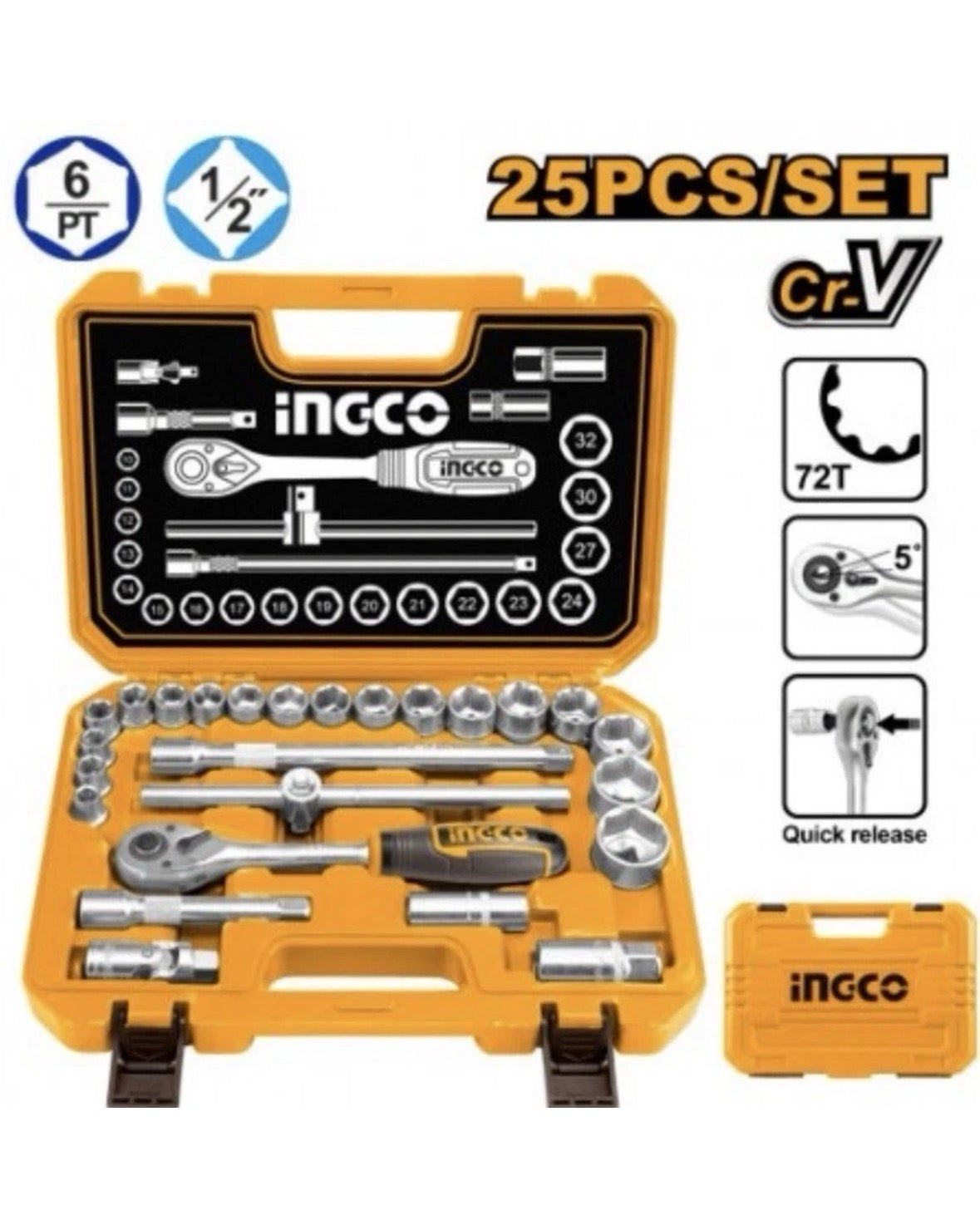 SET 25PZ ACCESSORI IN VALIGETTA 1/2 poll.