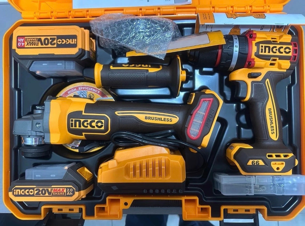 KIT SMERIGLIATRICE CAGLI21154 + TRAPANO CIDLI20602 CON VALIGETTA