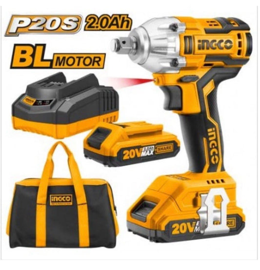 AVVITATORE AD IMPULSI 300Nm CON 2 BATTERIE + CARICABATTERIE+BORSA 1/2