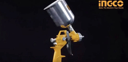 Ingco ASG4041 PISTOLA A SPRUZZO AEROGRAFO CON SERBATOIO SUPERIORE 1,5 MM 400 CC