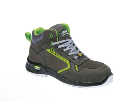 Scarpa Alta Nabuk grigio Antinfortunistica Logica BORNEO2