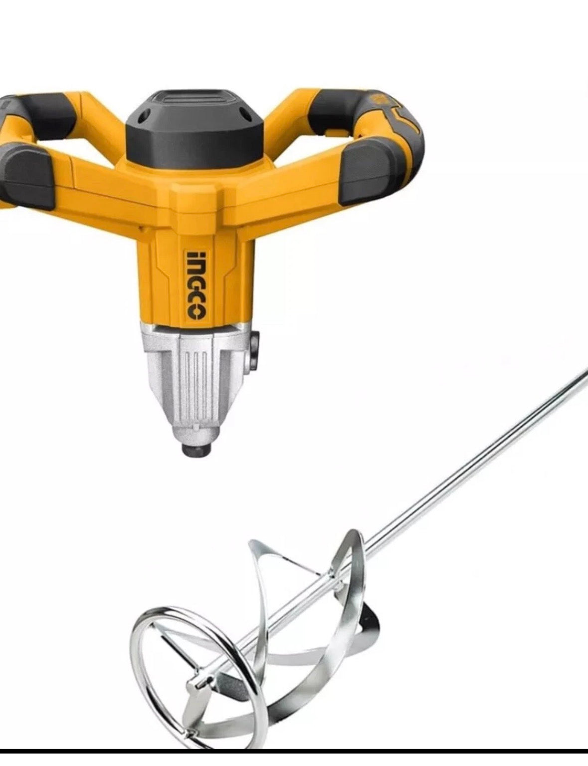 INGCO MX214008 1400W Miscelatore Professionale con Accessori - Giallo