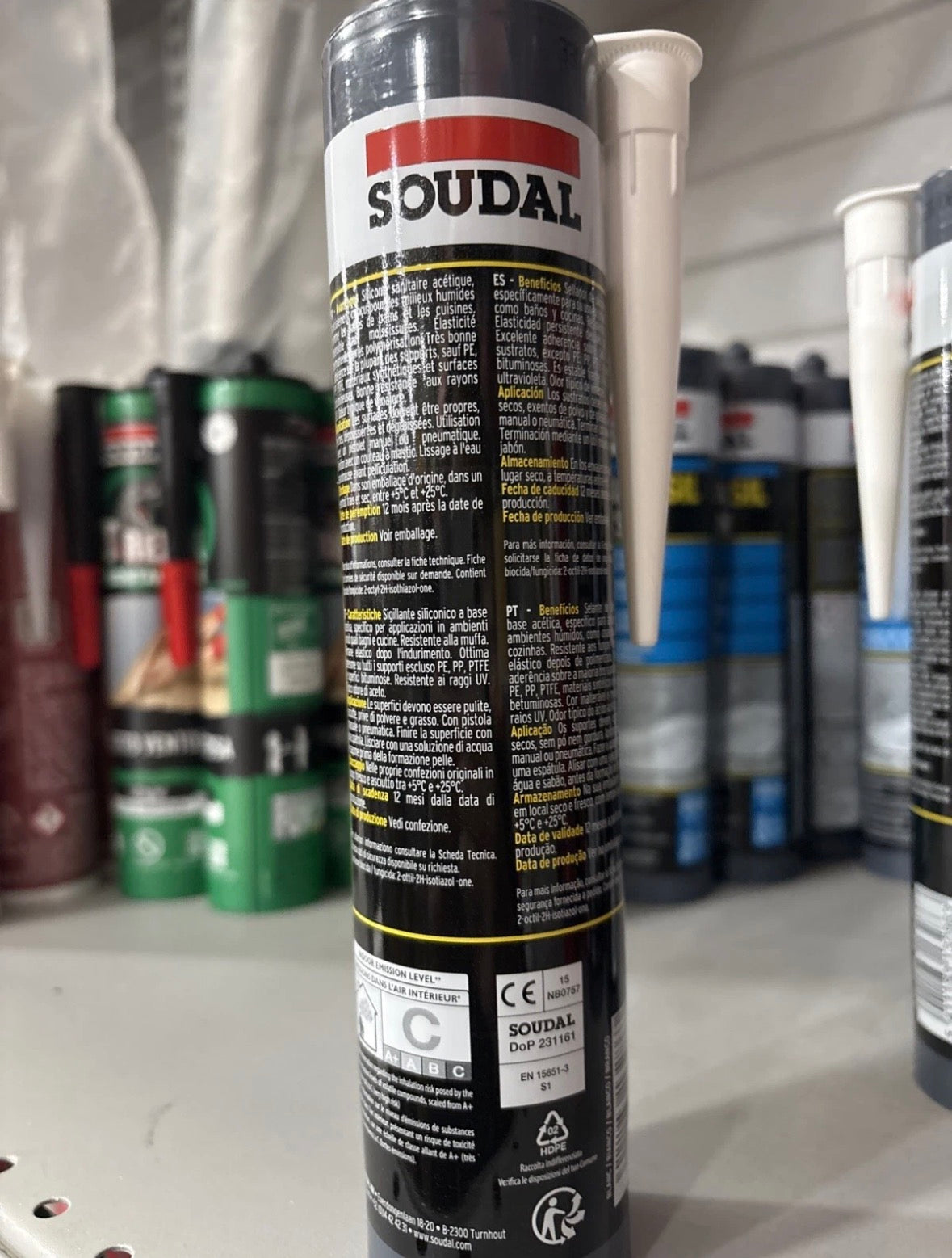 Soudal Soudalsil San Bianco.Cartuccia 280ml